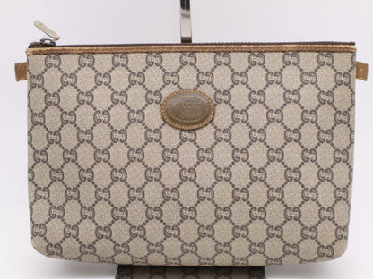 GUCCI GG Plus Second Bag Khaki Beige Brown Second Bag