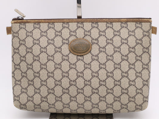 GUCCI GG Plus Second Bag Khaki Beige Brown Second Bag