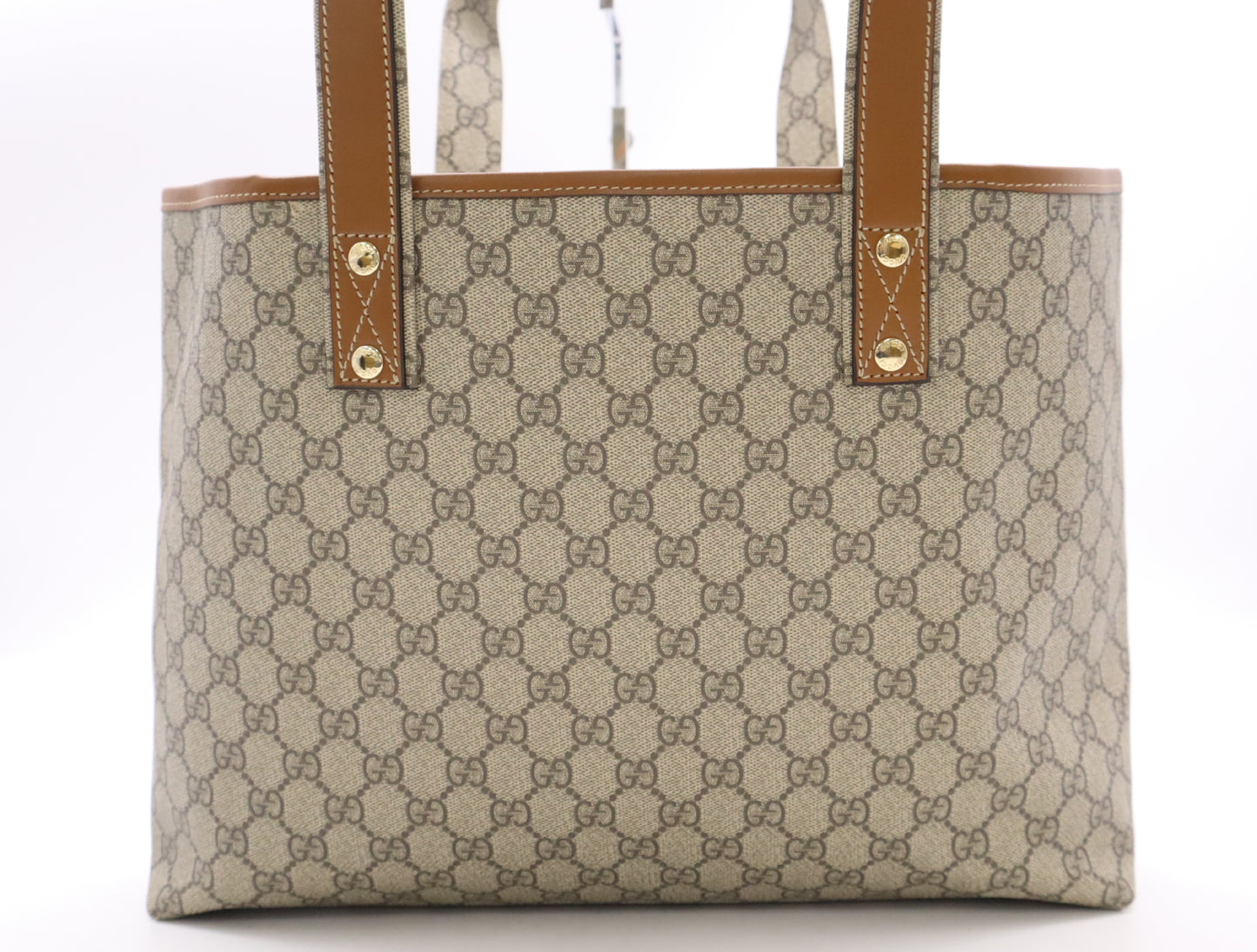 GUCCI 211134 GG Plus Sherry Line Tote Bag
