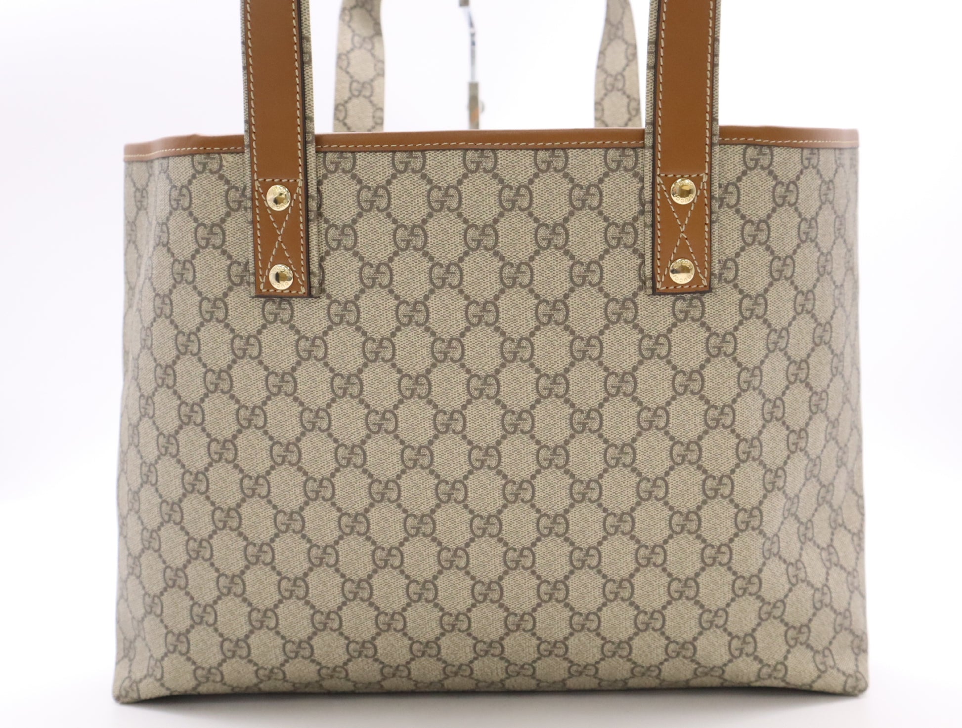 GUCCI 211134 GG Plus Sherry Line Tote Bag