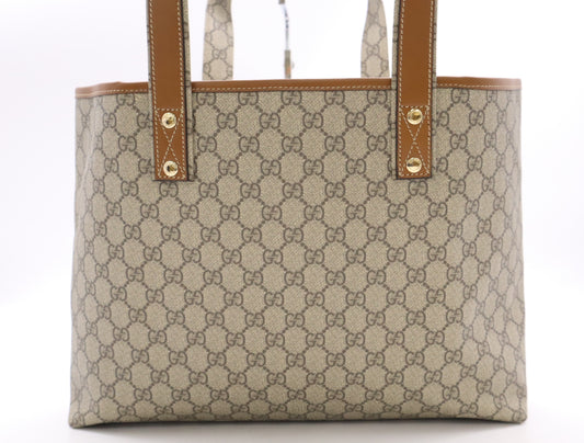 GUCCI 211134 GG Plus Sherry Line Tote Bag