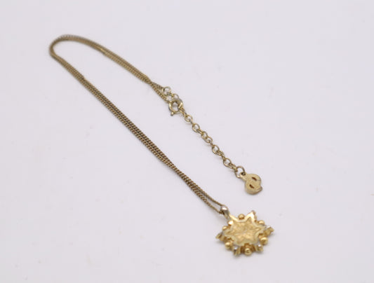 Dior GP Rhinestone CD Logo Necklace in Gold and Black