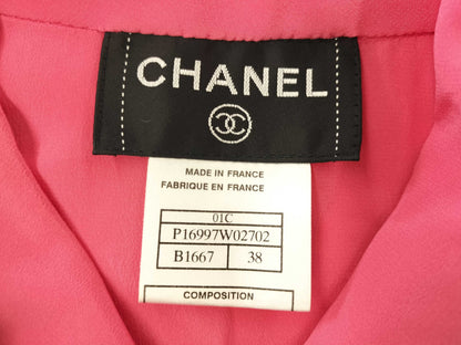 CHANEL CHANEL Dress P16997W02702 01C #38 Tweed Multicolor Pink Dress