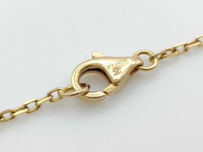 Cartier Love Circle Black Ceramic 3PD PG 750 5.1g Necklace 