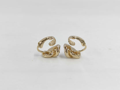 Dior Gold Rhinestone Earrings