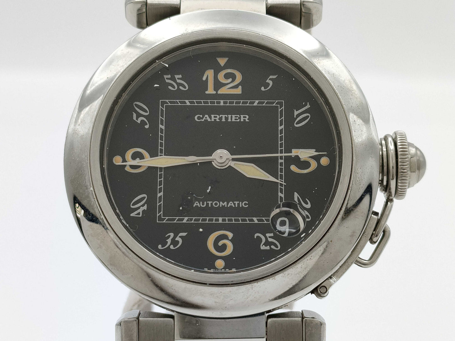 Cartier Pasha C 2324 CC842752 Automatic Black Dial Men's Watch