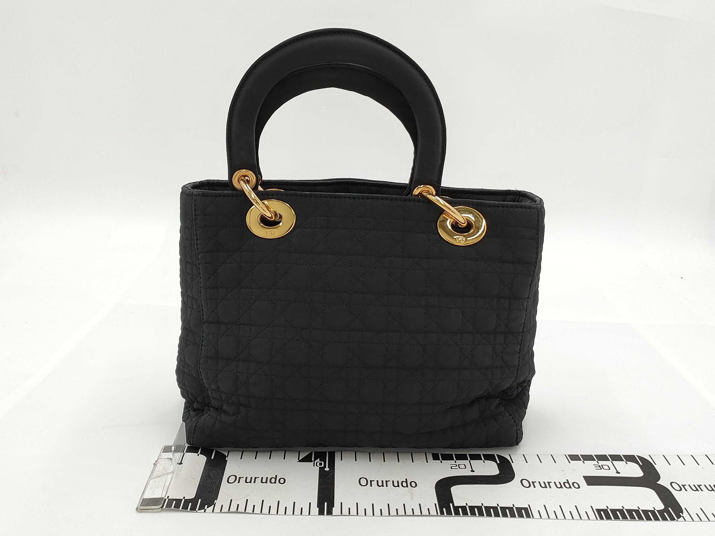 Dior Cannage Nylon Black Handbag