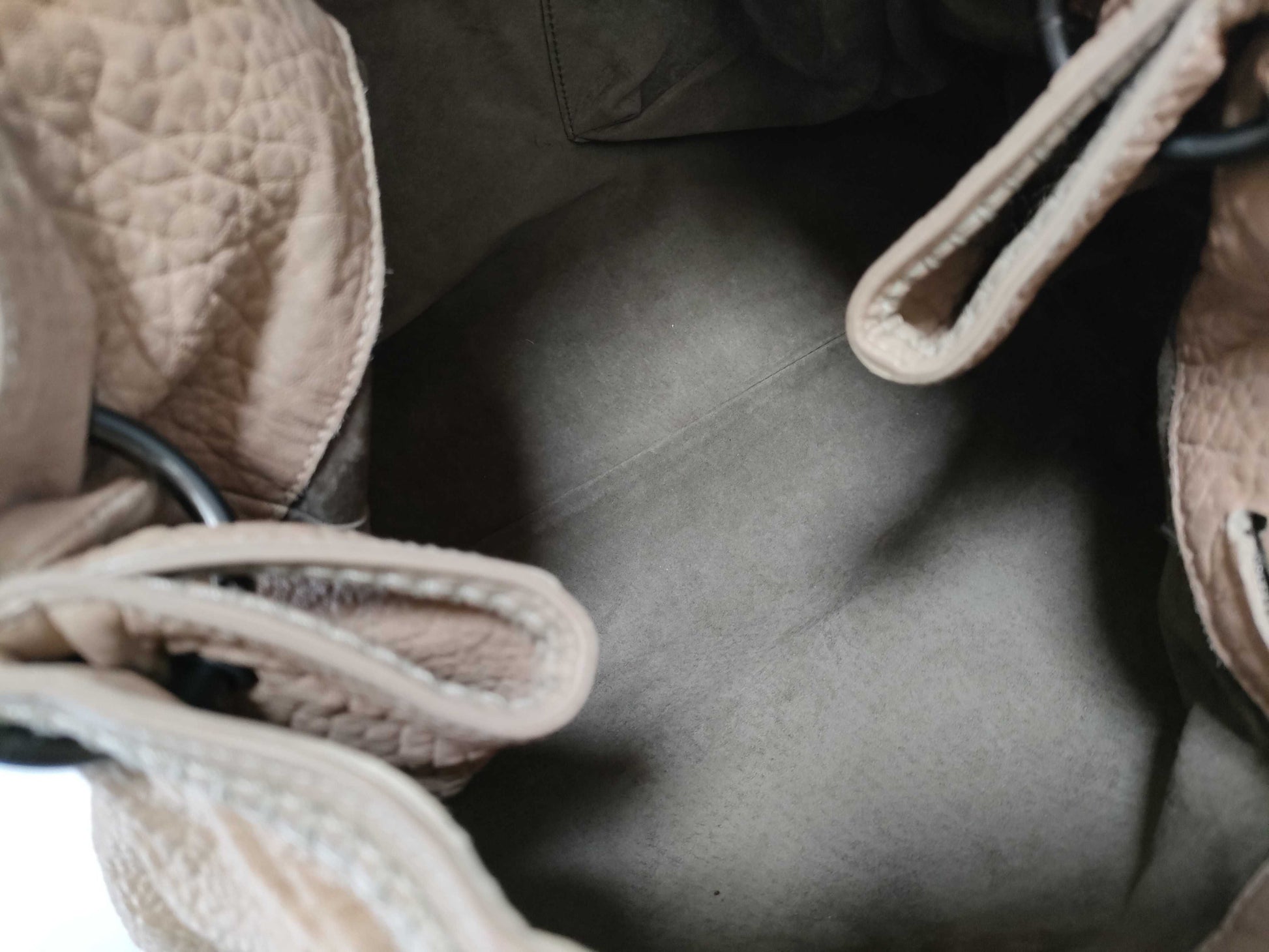BOTTEGA VENETA Intrecciato Leather Tote Bag, Beige