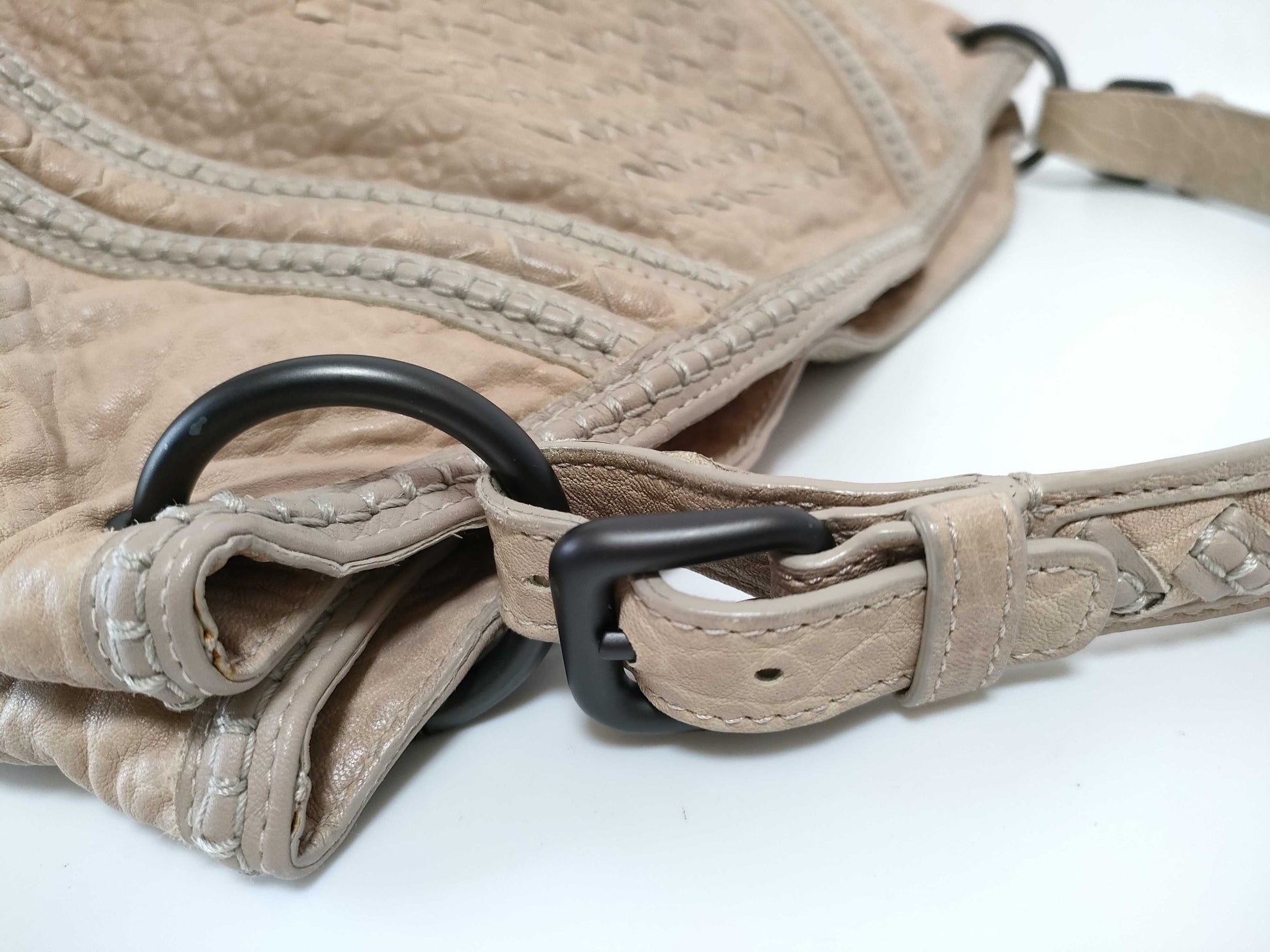 BOTTEGA VENETA Intrecciato Leather Tote Bag, Beige