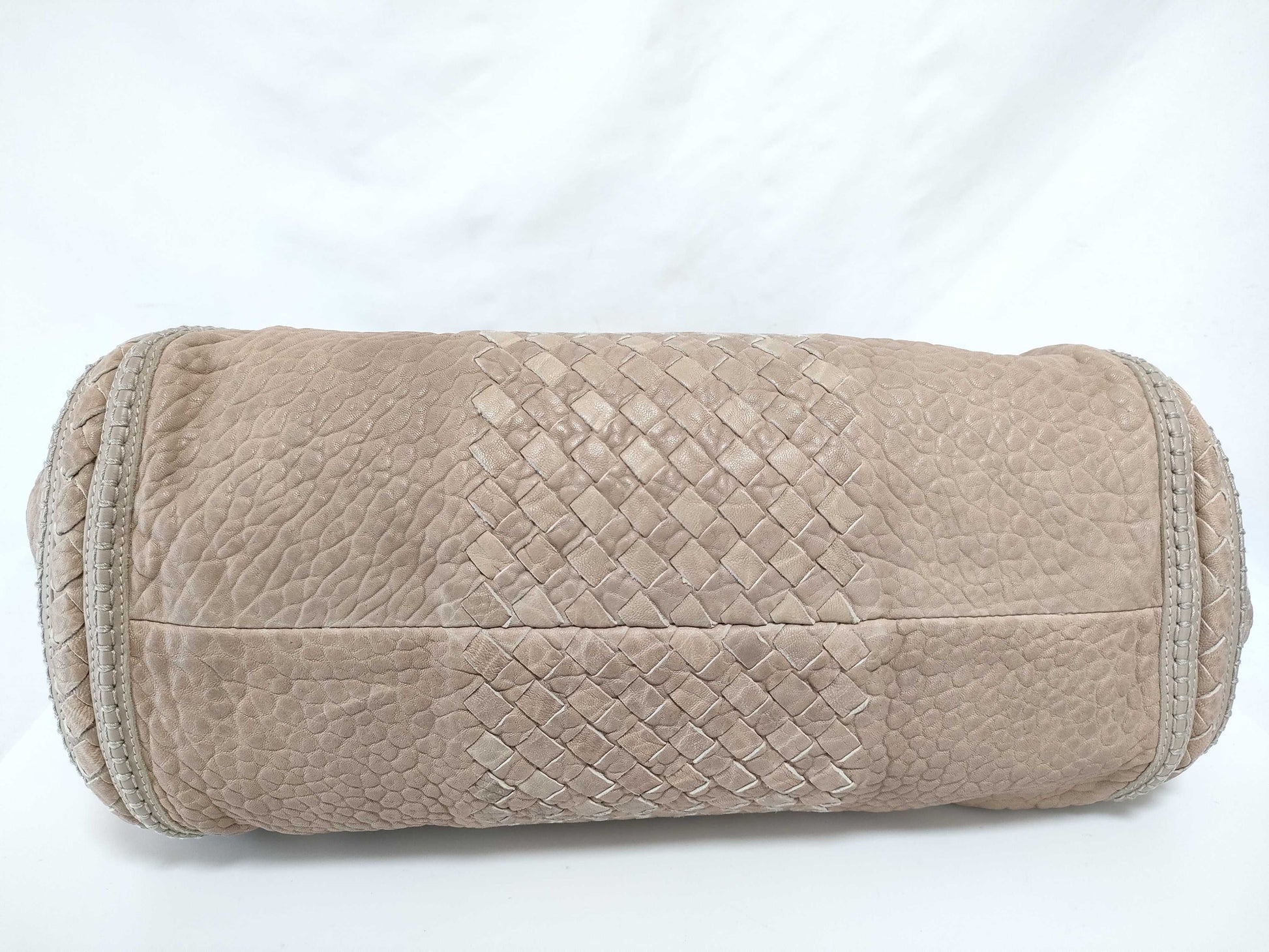 BOTTEGA VENETA Intrecciato Leather Tote Bag, Beige