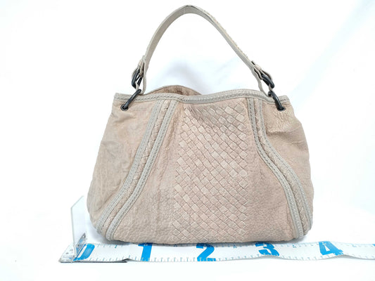 BOTTEGA VENETA Intrecciato Leather Tote Bag, Beige