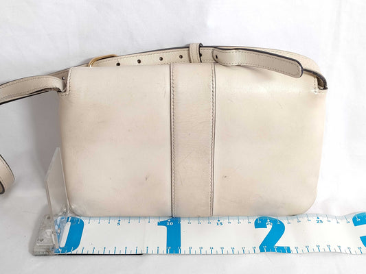 GUCCI Ally Leather Shoulder Bag White 550129 Shoulder Bag