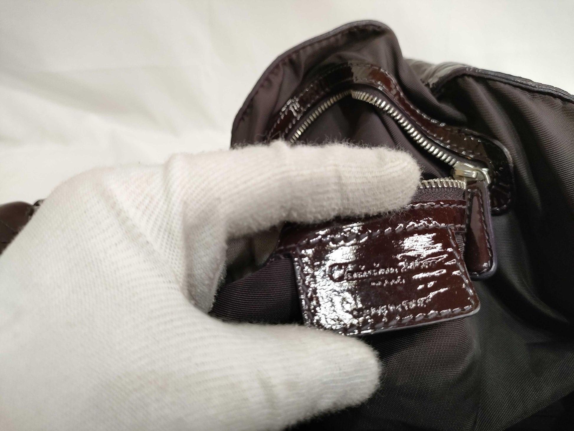 Dior PH - Dior Brown Patent Cannage Le Trente Tote Bag 40cm Handbag