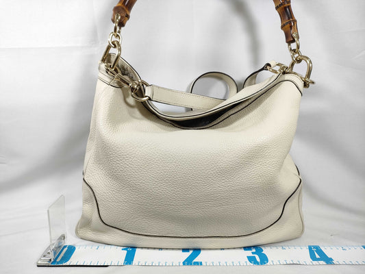 GUCCI Bamboo Gucci GG Canvas x Bamboo 2-Way Handbag 232315 Shoulder Bag