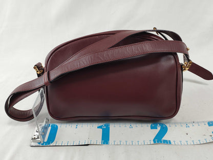 Cartier Must Cartier Must Line Leather Shoulder Bag Bordeaux Shoulder Bag