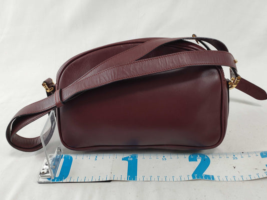 Cartier Must Cartier Must Line Leather Shoulder Bag Bordeaux Shoulder Bag