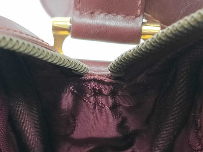 Cartier Must Cartier Must Line Leather Shoulder Bag Bordeaux Shoulder Bag