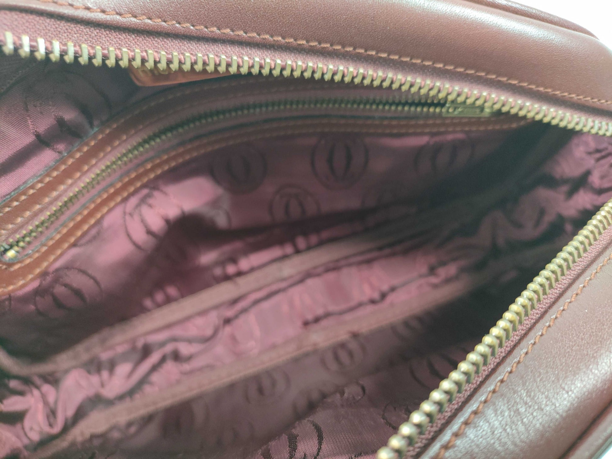 Cartier Must Cartier Must Line Leather Shoulder Bag Bordeaux Shoulder Bag