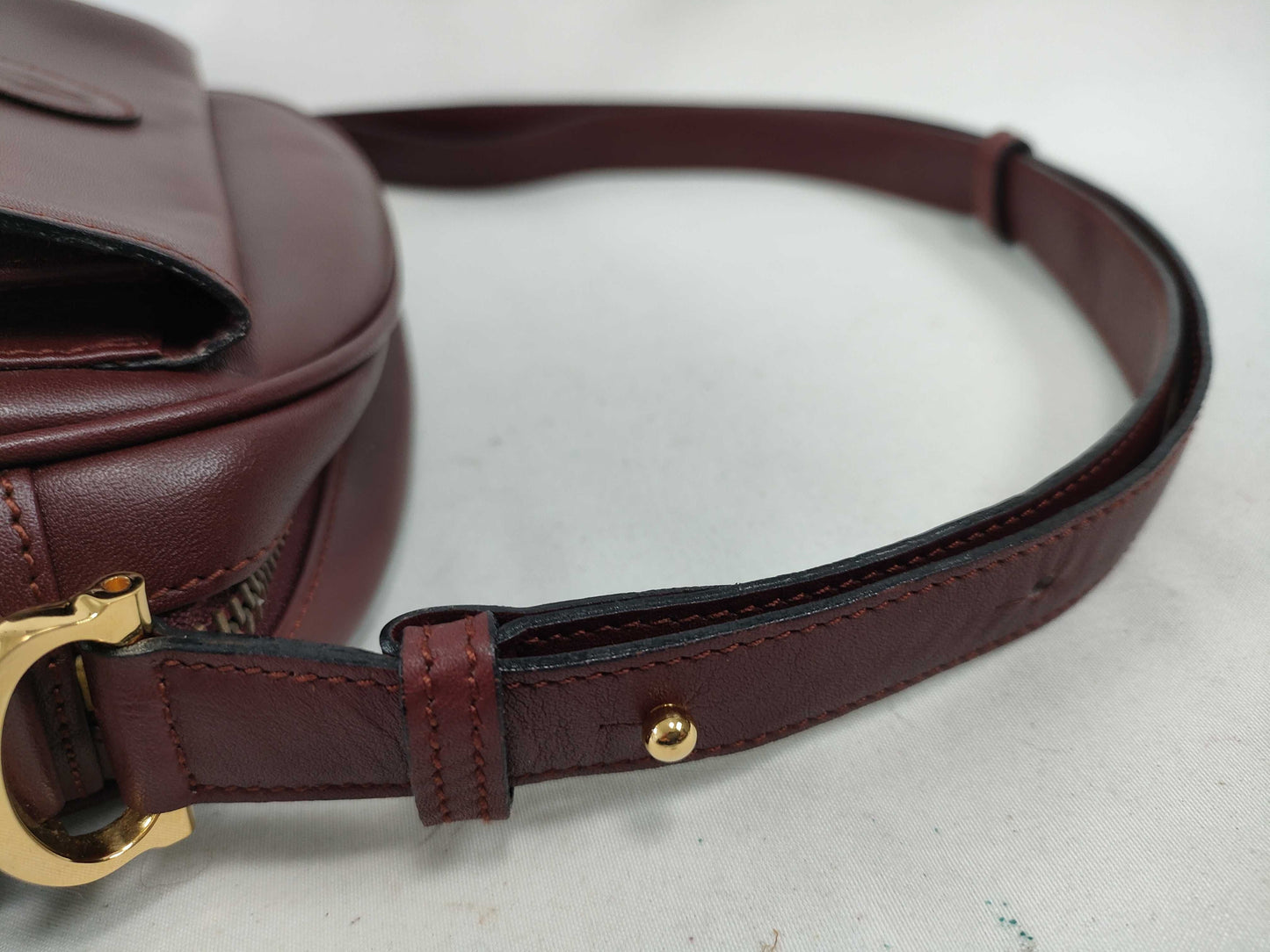 Cartier Must Cartier Must Line Leather Shoulder Bag Bordeaux Shoulder Bag