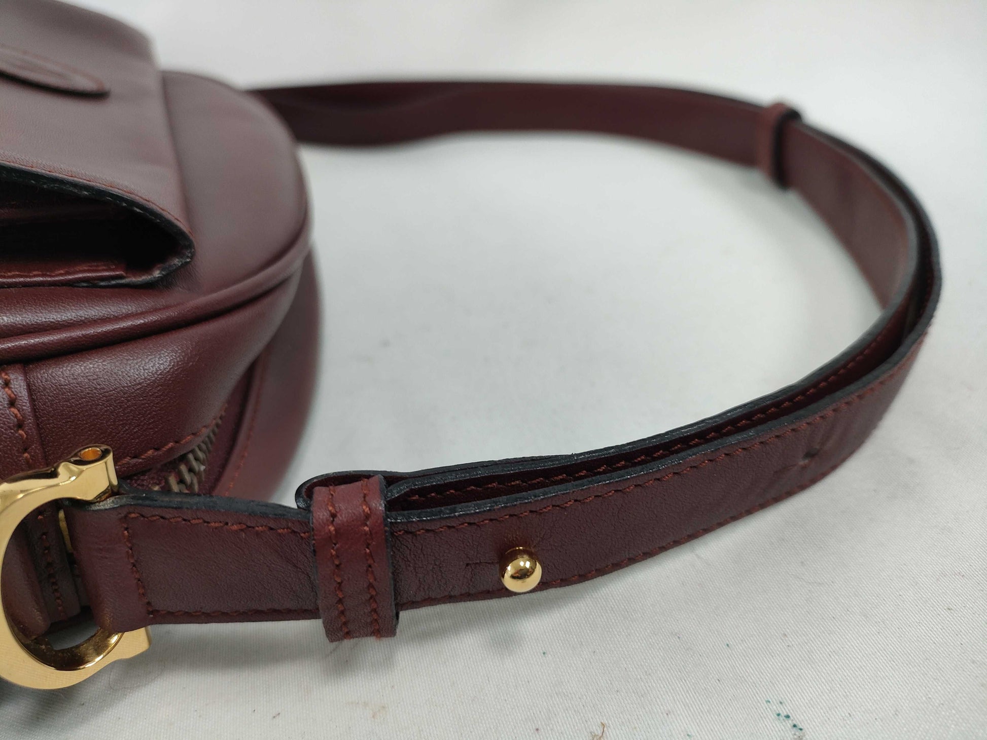 Cartier Must Cartier Must Line Leather Shoulder Bag Bordeaux Shoulder Bag