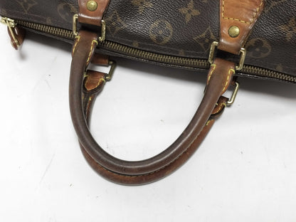 LOUIS VUITTON Monogram FR-Louis Vuitton Monogram Speedy 30 M41526 TH2008 Brown Boston Bag