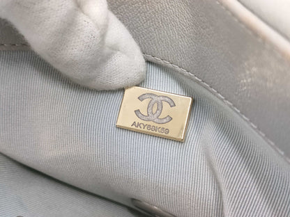 CHANEL Lambskin Ivory Shoulder Bag