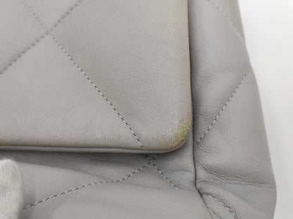 CHANEL Lambskin Ivory Shoulder Bag