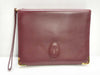 Cartier Must Cartier Second Bag Clutch Bag Must Leather Bordeaux Second Bag
