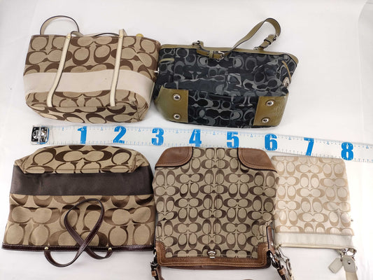 COACH Signature Coach Mountain 5-Piece Tote Bag Set