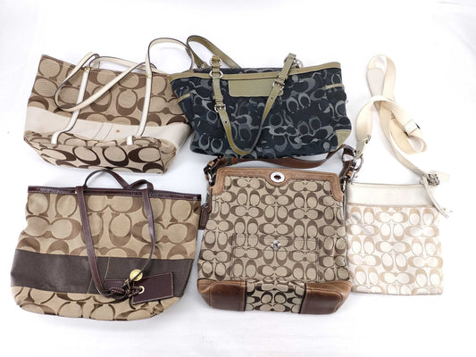 COACH Signature Coach Mountain 5-Piece Tote Bag Set