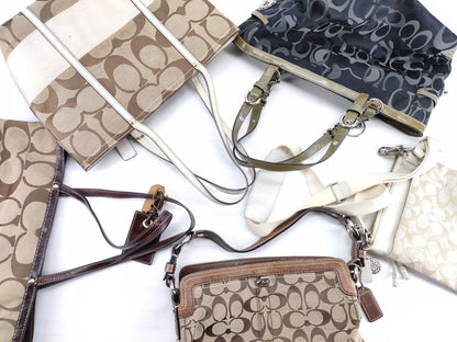 COACH Signature Coach Mountain 5-Piece Tote Bag Set