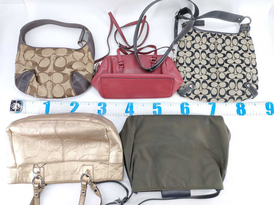 COACH Signature Coach Mountain 5-Piece Tote Bag Set