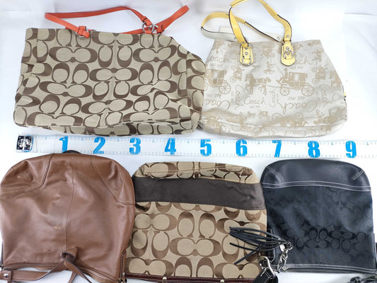 COACH Signature Coach Mountain 5-Piece Tote Bag Set