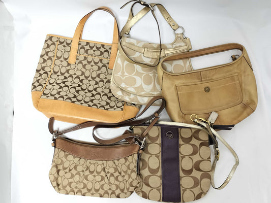 COACH Signature Coach Mountain 5-Piece Tote Bag Set