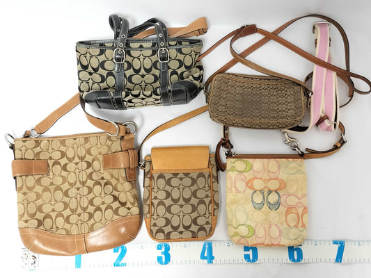 COACH Signature Coach Mountain 5-Piece Shoulder Bag Set