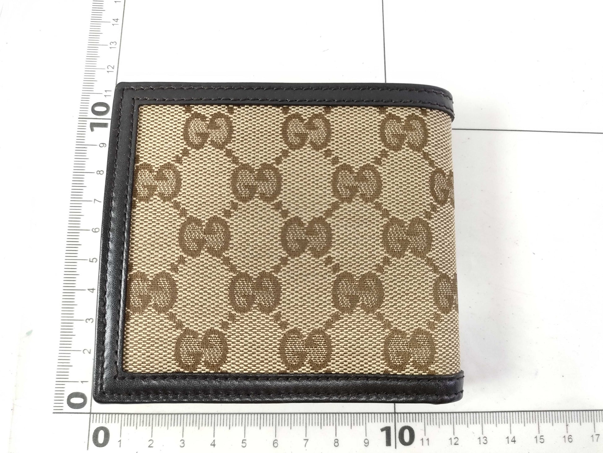 GUCCI GG Canvas Bifold Wallet 237359・0959 Brown Wallet