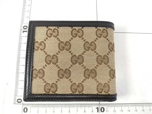 GUCCI GG Canvas Bifold Wallet 237359・0959 Brown Wallet