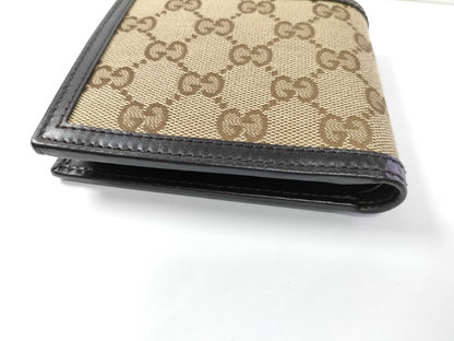 GUCCI GG Canvas Bifold Wallet 237359・0959 Brown Wallet