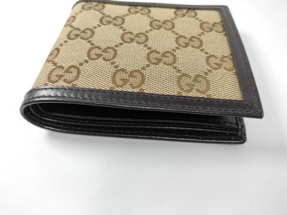 GUCCI GG Canvas Bifold Wallet 237359・0959 Brown Wallet