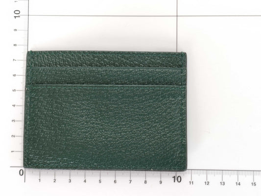 GUCCI Horsebit Leather Card Case 700469/0416 Green Card Case/Pass Case/Business Card Holder