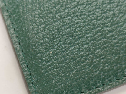 GUCCI Horsebit Leather Card Case 700469/0416 Green Card Case/Pass Case/Business Card Holder