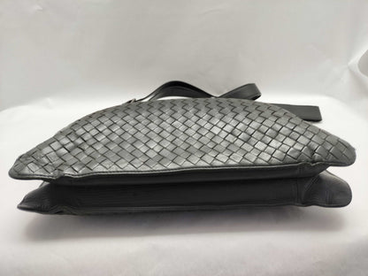 BOTTEGA VENETA Intrecciato Leather 2-Way Handbag B05350502V Gray Shoulder Bag