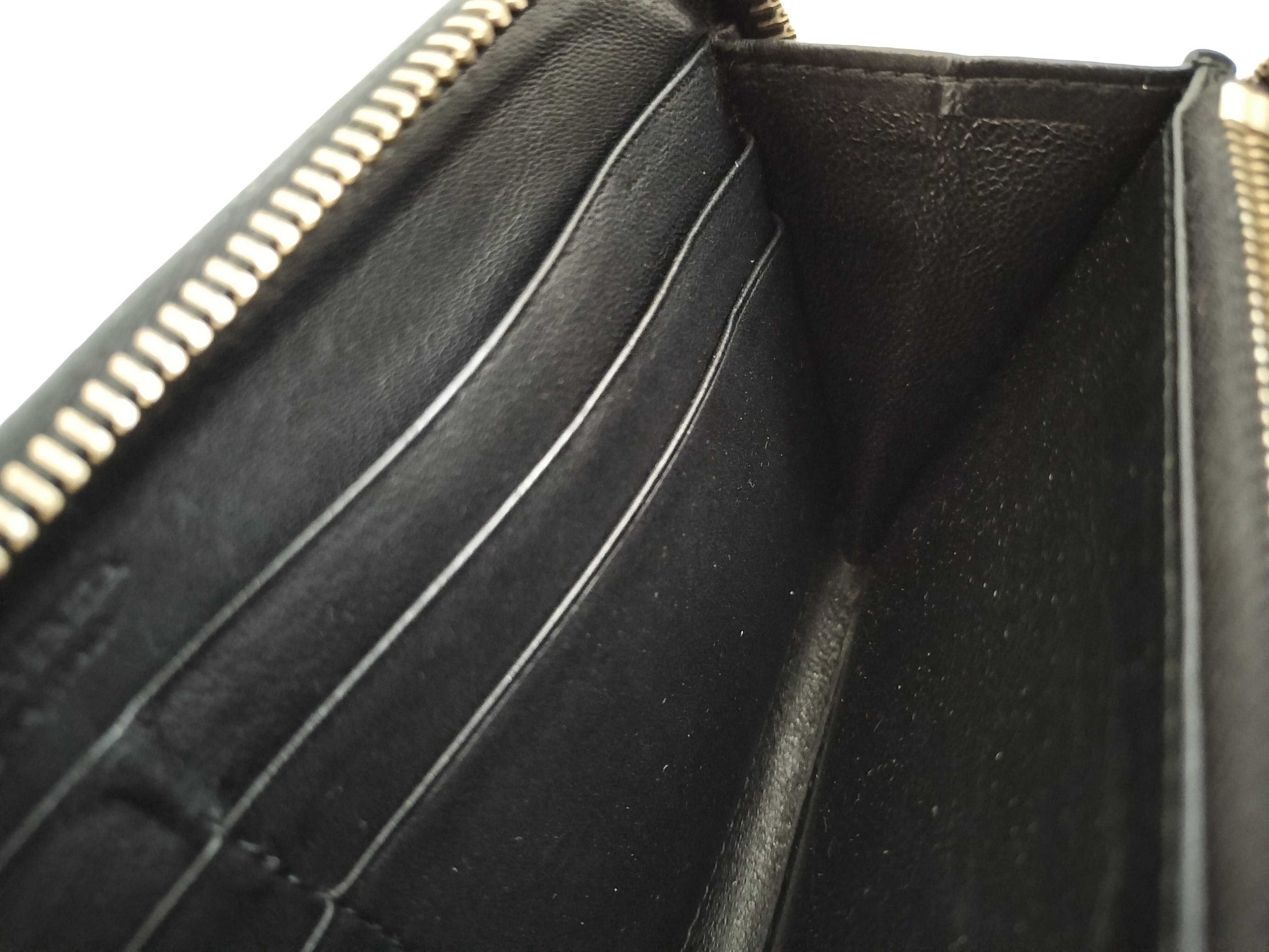 BOTTEGA VENETA Intrecciato Leather Long Wallet with Zip-Around Design, Black, 114076 V0013 1000