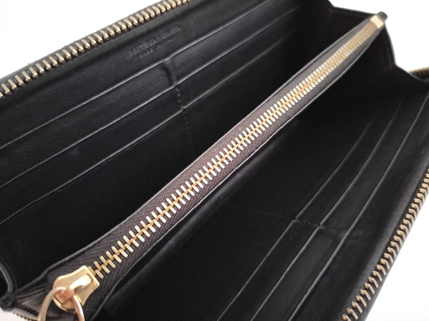 BOTTEGA VENETA Intrecciato Leather Long Wallet with Zip-Around Design, Black, 114076 V0013 1000