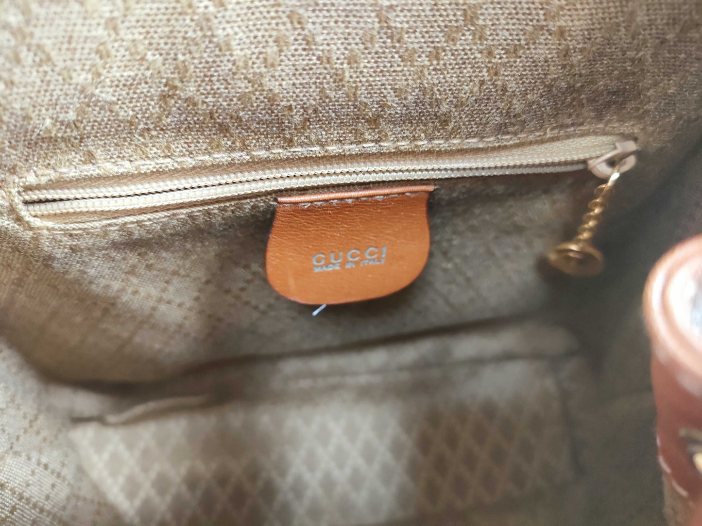 GUCCI Bamboo Leather Backpack 003・2058・0030 Brown Backpack