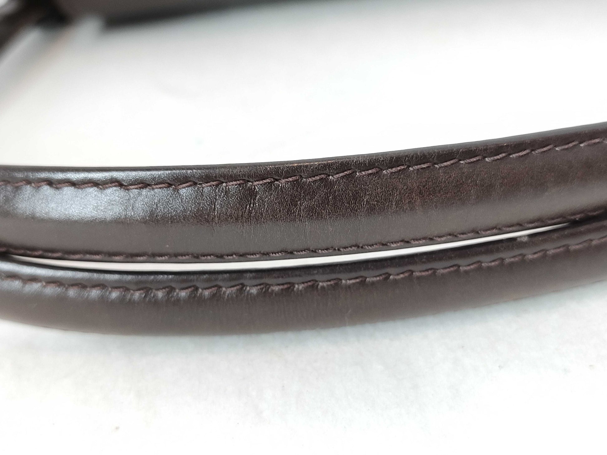 GUCCI Old Gucci Leather Handbag Brown