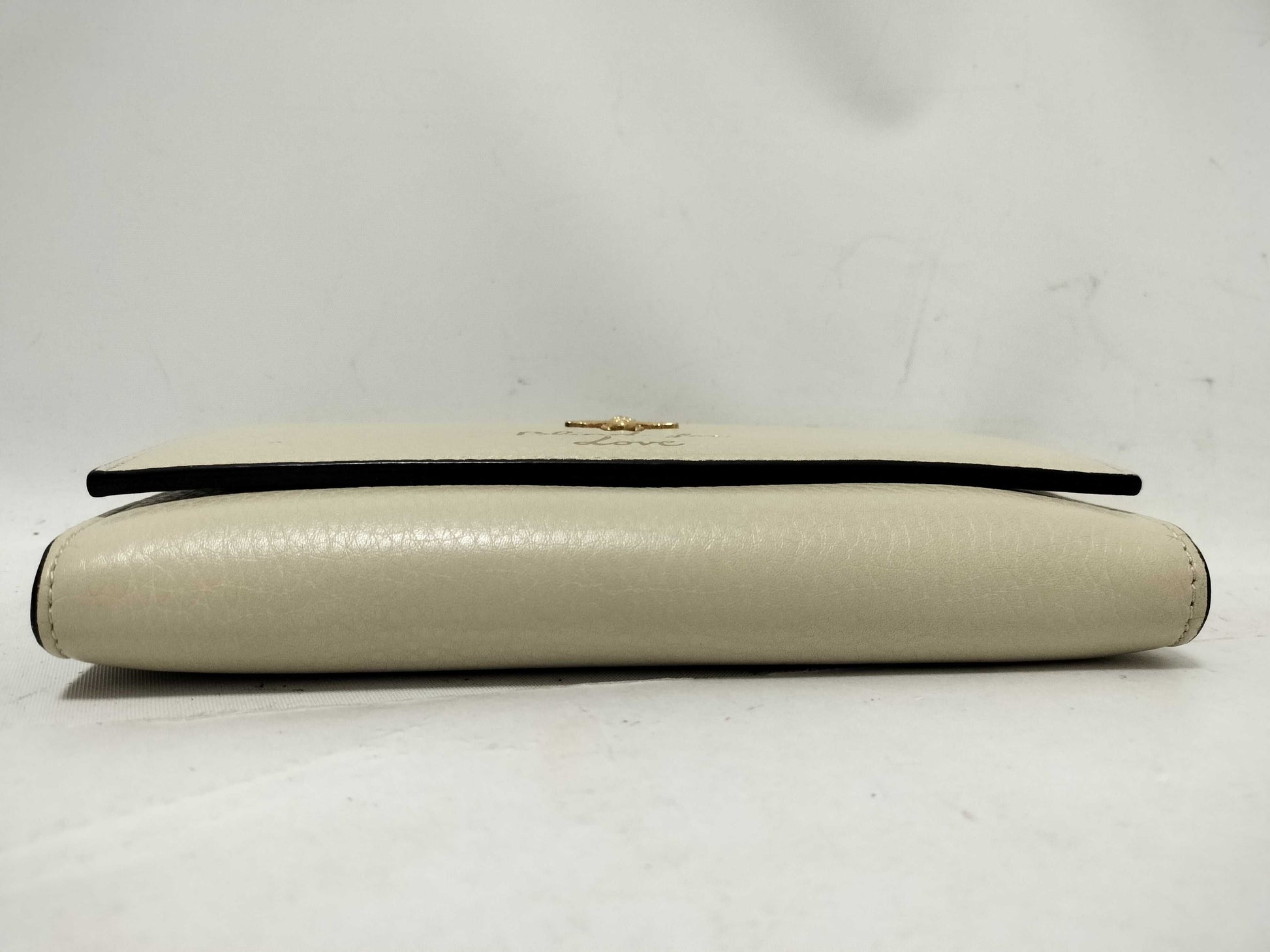 GUCCI Leather Bi-fold Long Wallet 454070・1147 Ivory Wallet