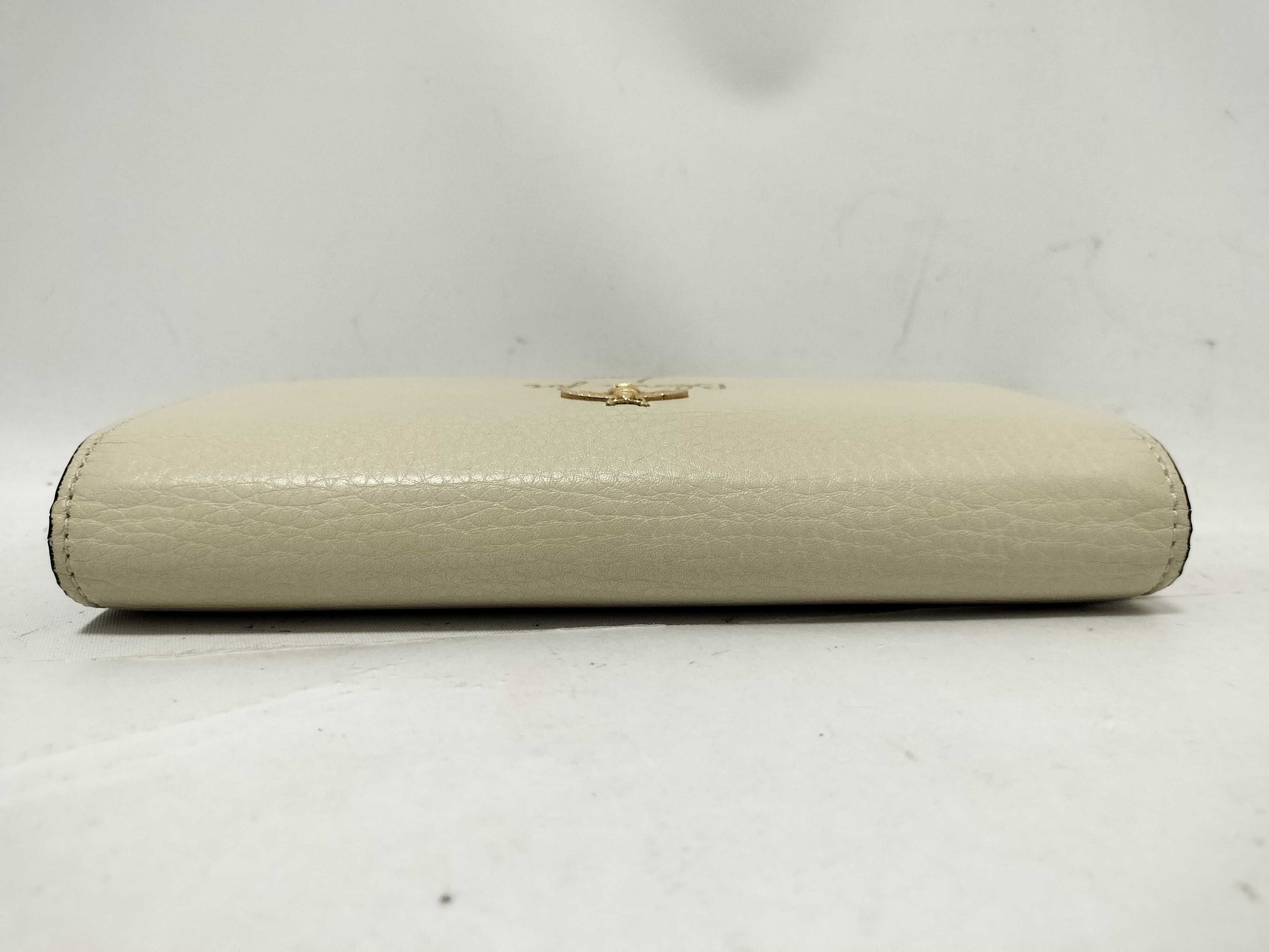 GUCCI Leather Bi-fold Long Wallet 454070・1147 Ivory Wallet