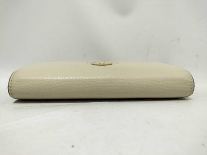 GUCCI Leather Bi-fold Long Wallet 454070・1147 Ivory Wallet