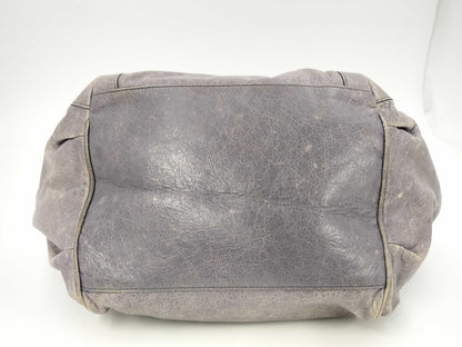 BALENCIAGA Leather Handbag 228750・4145 K・1669 Purple Handbag